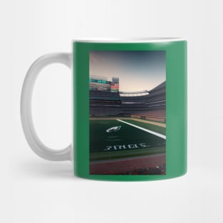 philadelphia eagles stadium artwork graphic design Mug